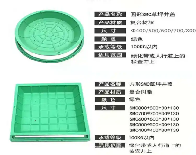 福山镇树脂复合种植井盖展示